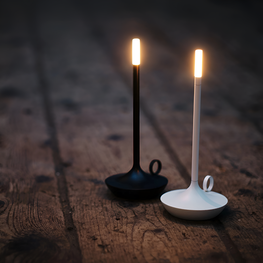 Portable Cylindrical Aluminium Table Lamp