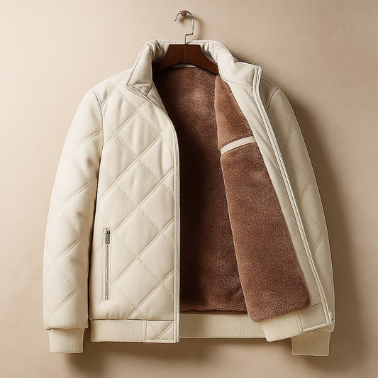 Soren Men's Quilted Jacket - styled view