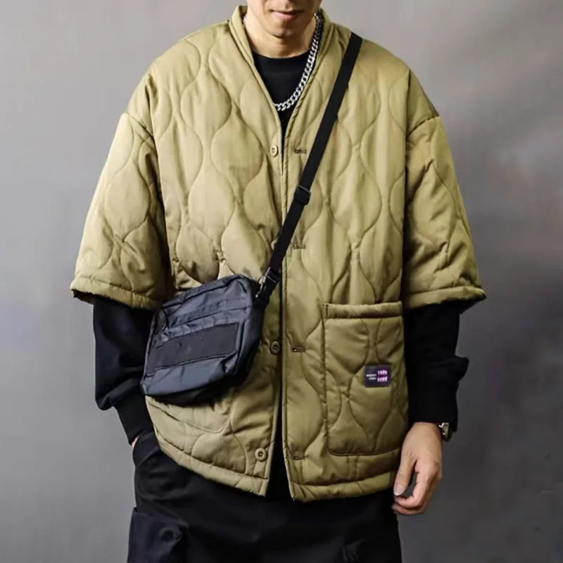 Fleur Women's Quilted Quilted Bomber - full-length view