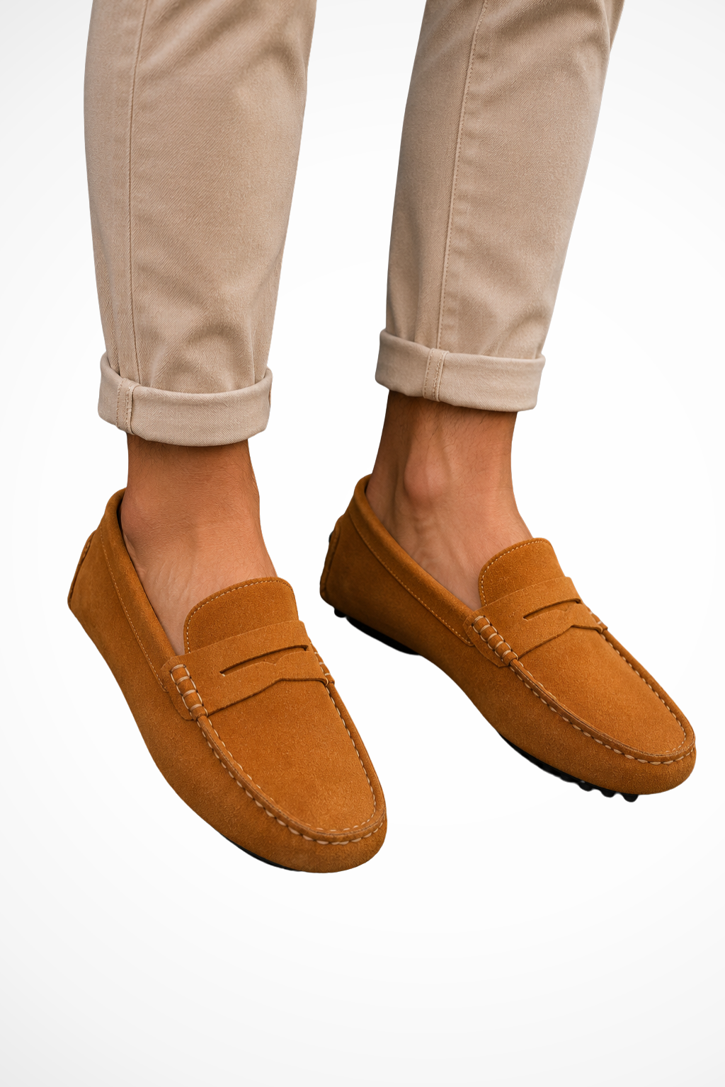 Kester Men's Suede Loafers - close-up detail