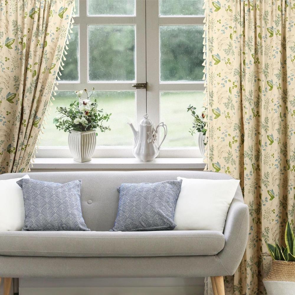 Wildflower Veil Curtains | 80% Light Block, Energy-Saving