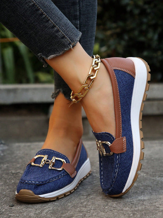 Selma Women's Suede Loafers - styled view