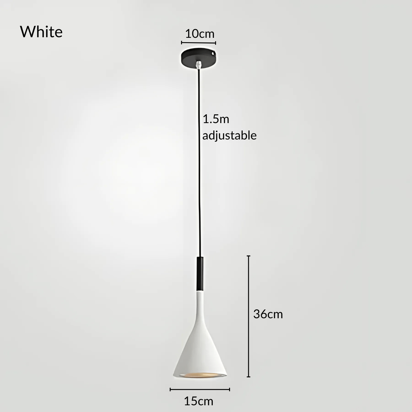 KaliyahGlow | Vibrant Modern Cone Kitchen Pendant Lighting Fixture 15