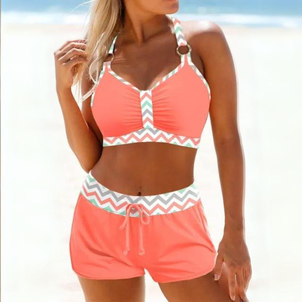 Greta Women's Two-piece Set - fabric and finish detail