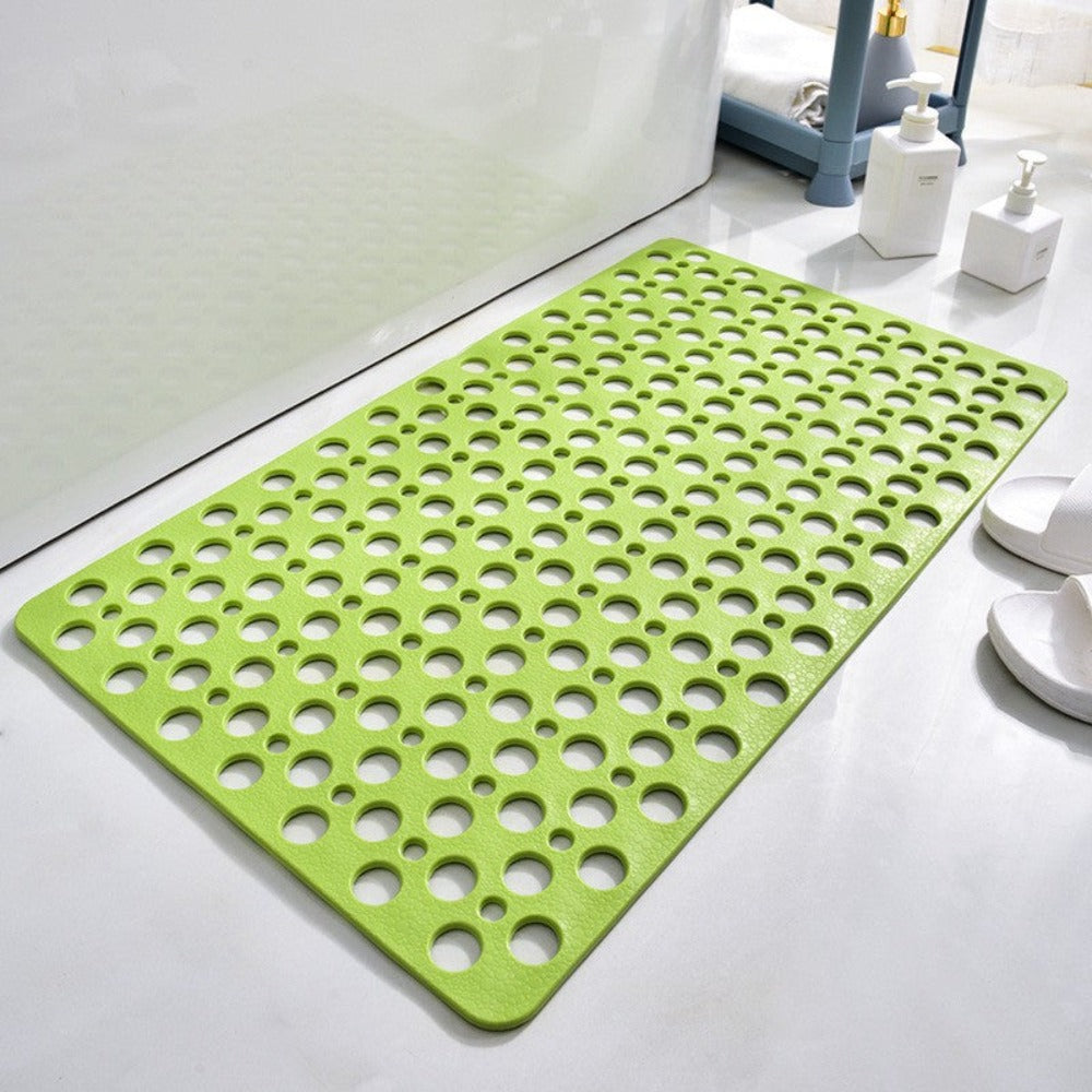 Non-Slip Shower Mat with Advanced Suction Cups – Hygienic Bath Mat for Safe and Comfortable Use, 27.5 x 15.5 Inches, Clear PVC 8