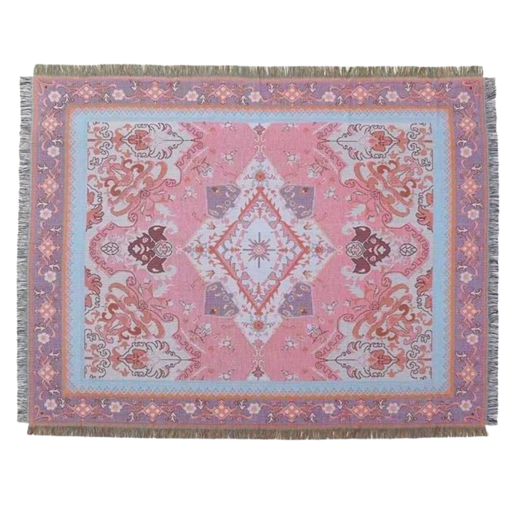 Bohemian Aztec Reversible Tapestry Throw