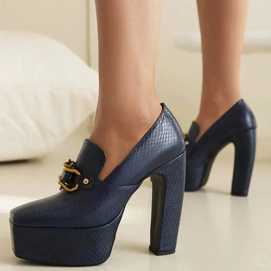 Willa Women's Platform Loafers - styled view