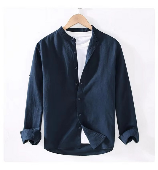 Vance Men's Linen Shirt - styled view