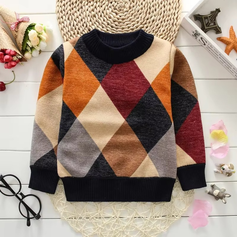 Bay Kids' Striped Sweater - full-length view