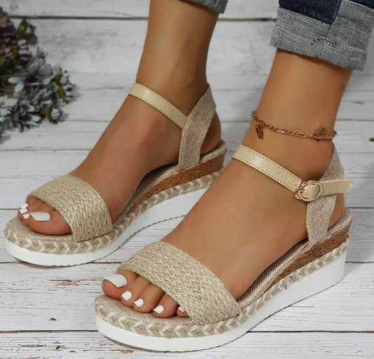 Freya Women's Platform Sandals - styled view