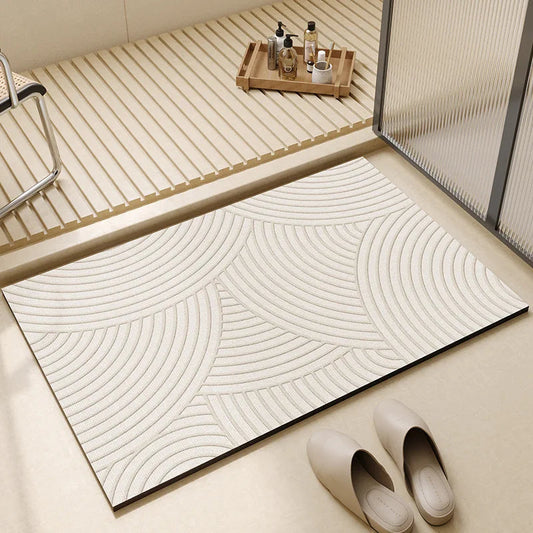 Super Absorbent Quick-Dry Bath Mat with Non-Slip Rubber Base – Soft and Stylish Bathroom Floor Mat 1