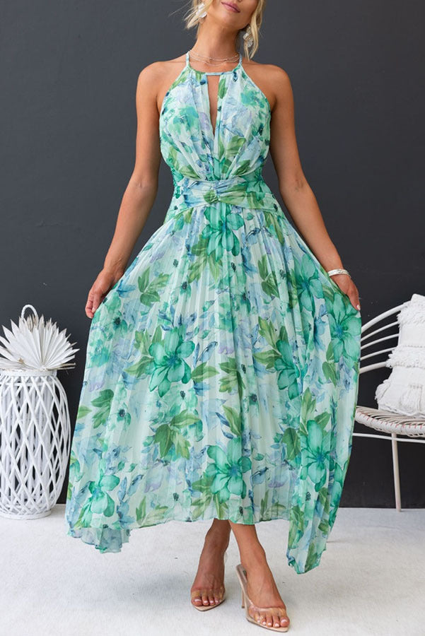 Giselle Women's Pleated Midi Dress - close-up detail