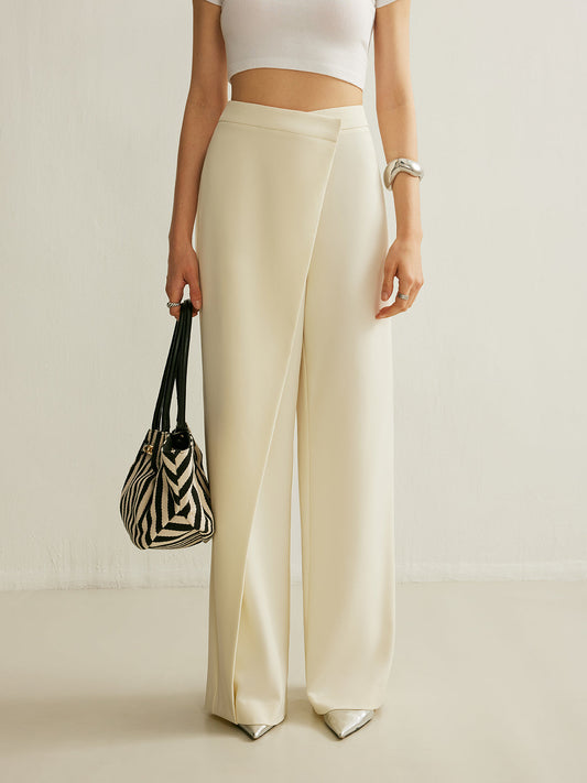 Noor Women's Asymmetric Trousers - styled view