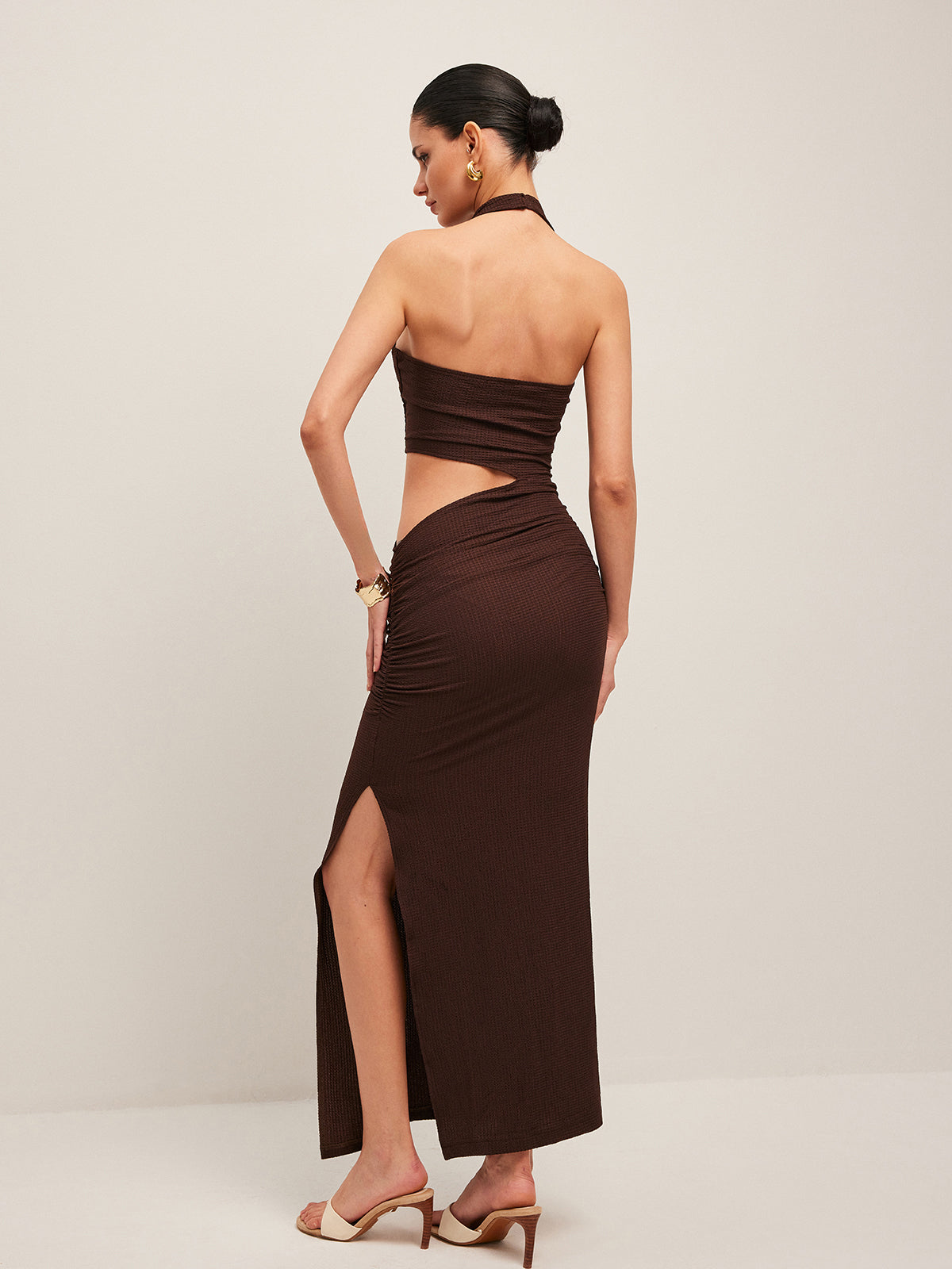 Lena Women's Asymmetric Dress - full-length view