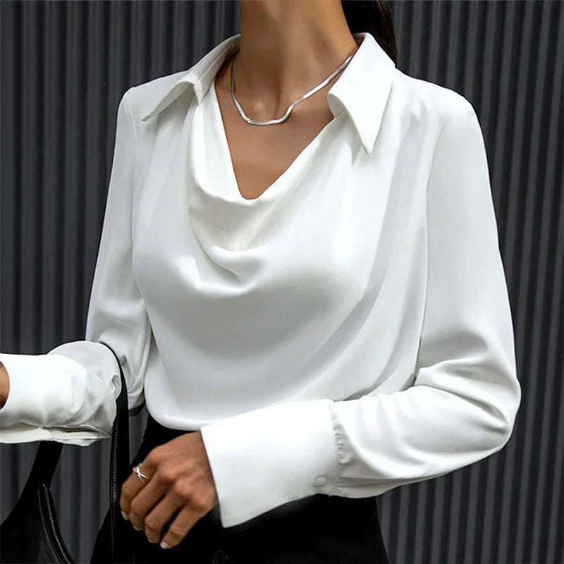 Nora Women's Blouse - fabric and finish detail