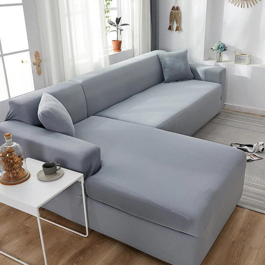 L-Shaped Mouse Grey Sofa Cover