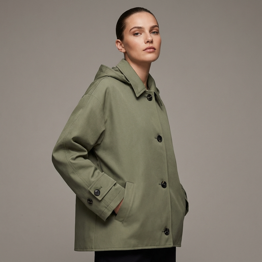 Veste à capuche pour femmes Aurelia | Boutonnée devant, coupe décontractée