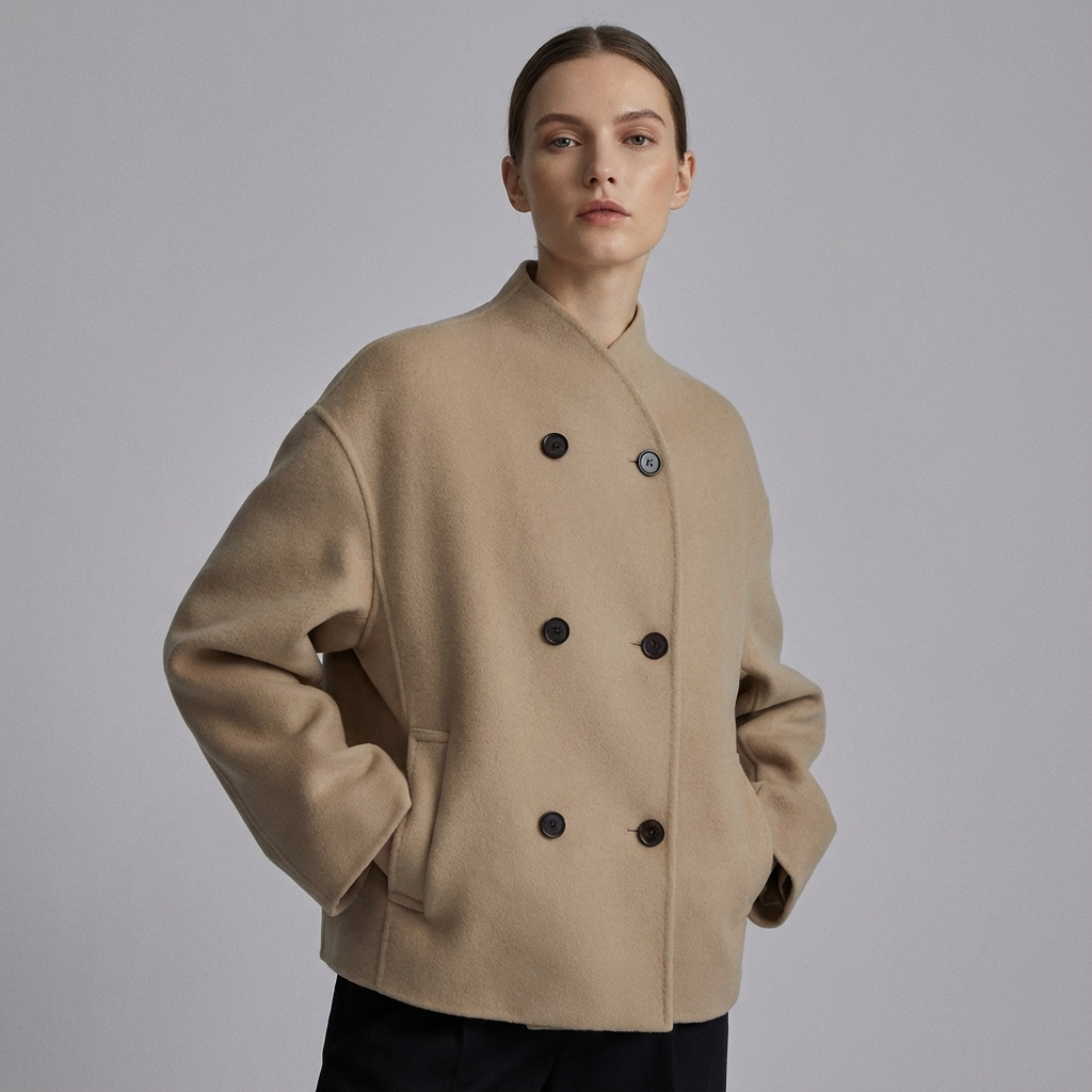 Manteau oversize pour femmes Liora | Devant croisé à double boutonnage, silhouette décontractée