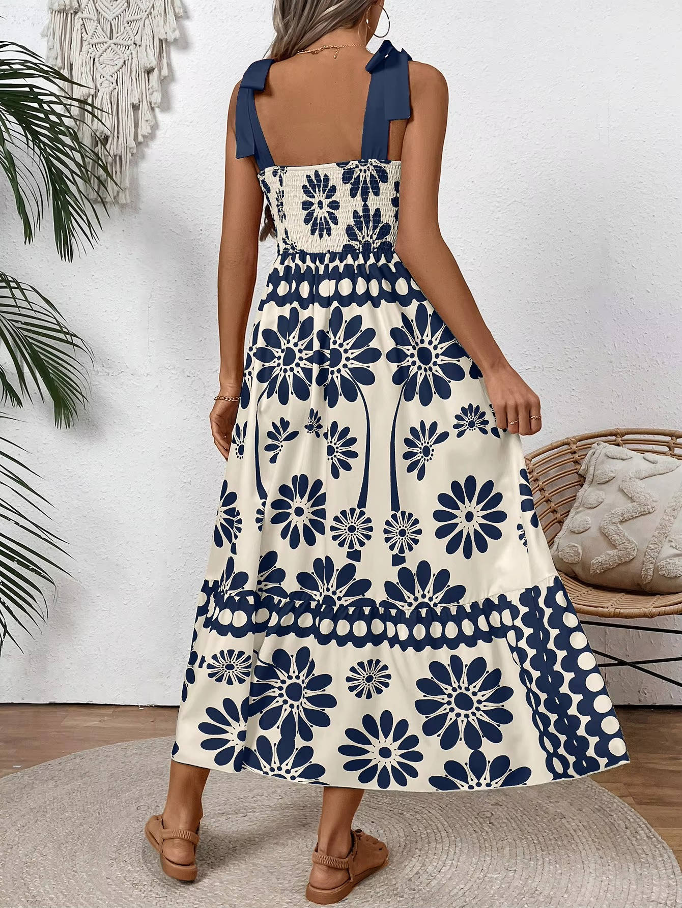 Ivy Women's Floral Maxi Dress - front view
