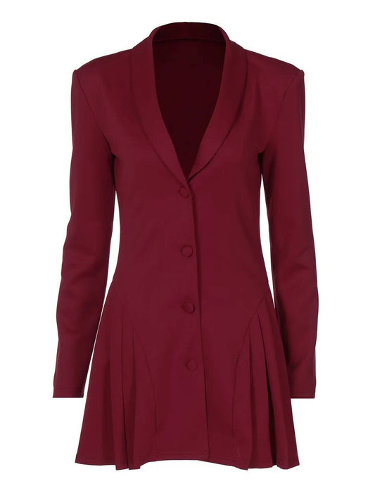Lena Women's Pleated Mini Dress - styled view