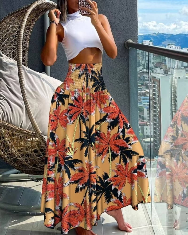 Uma Women's Wide Leg Trousers - styled view