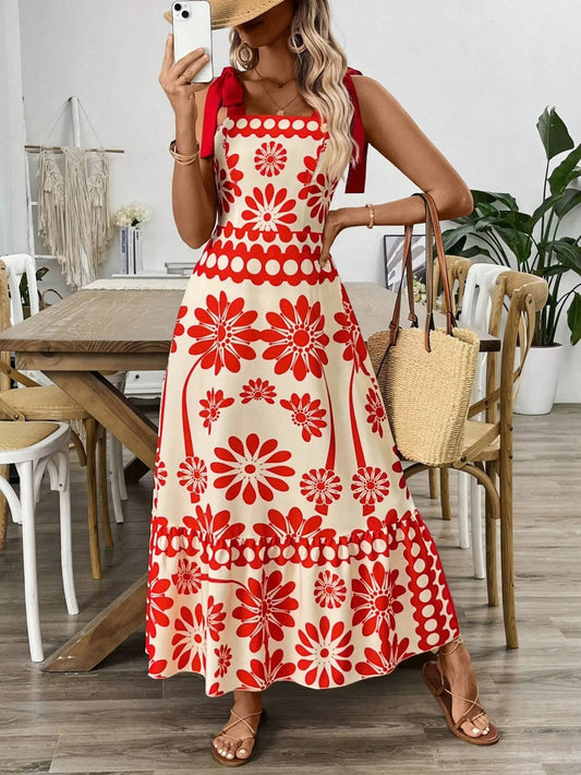 Ivy Women's Floral Maxi Dress - styled view