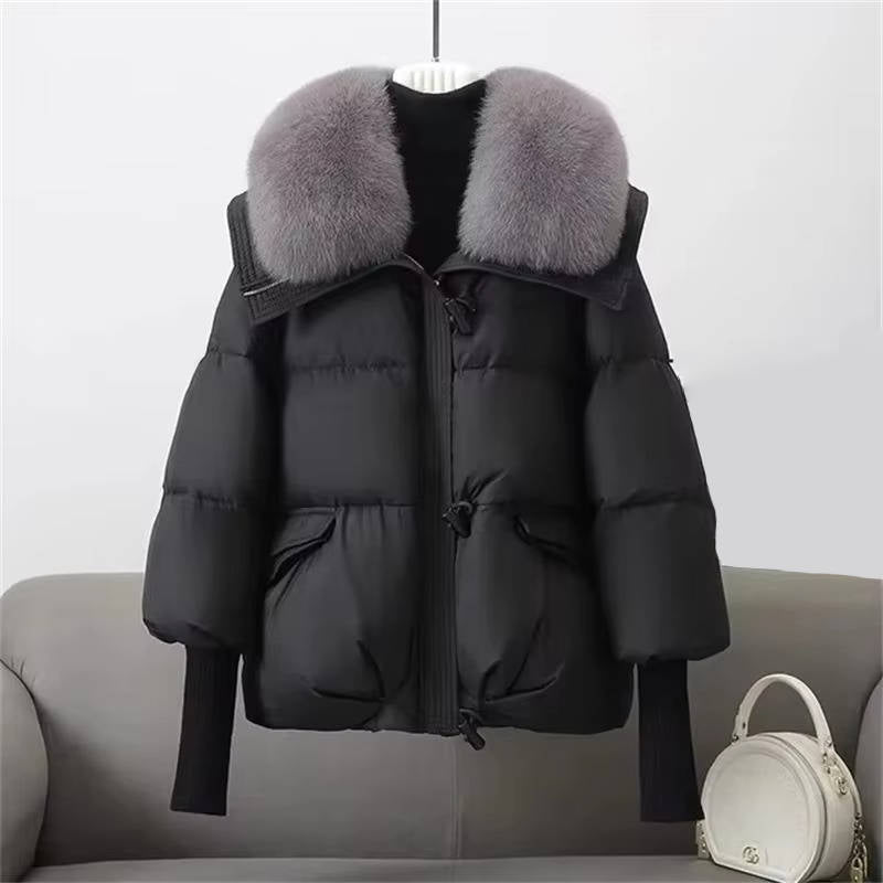 Bijou Women's Puffer Jacket - styled view