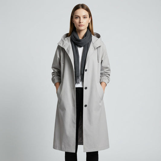 Trench-coat pour femmes Margo | Tissu léger, coupe oversize avec capuche et poches