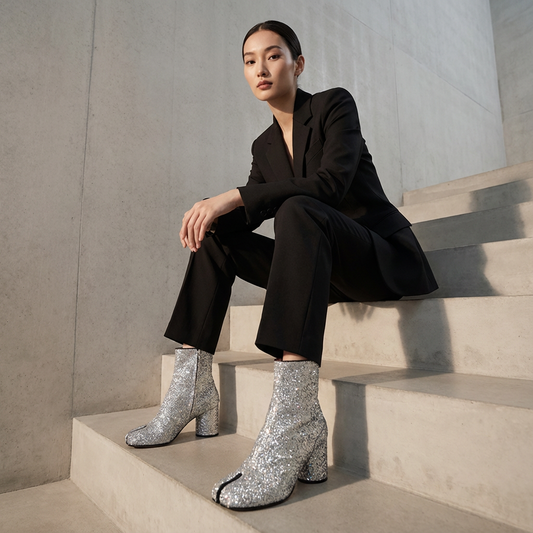 Bottes Femme Velmira | Bout Tabi, Finition Pailletée