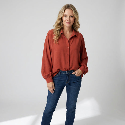 Blouse pour Femme Siena | Manches Bouffantes, Tissu Respirant