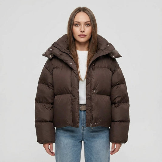 Doudoune courte à capuche femme Ariana | Silhouette oversize