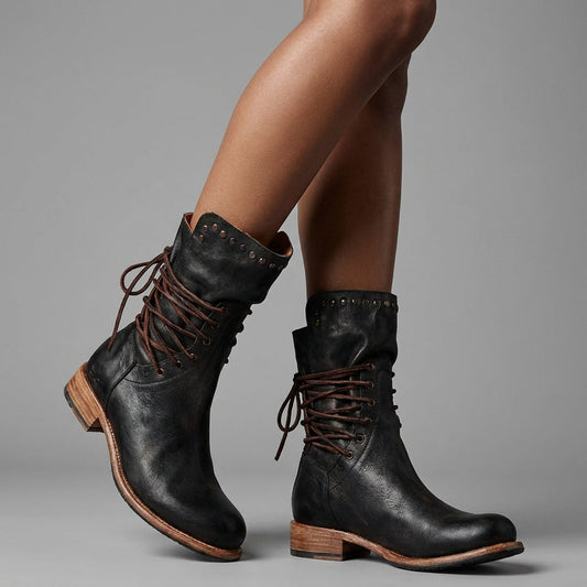 Bottines pour Femme Rosa | Design à Lacets, Confort Quotidien Moderne
