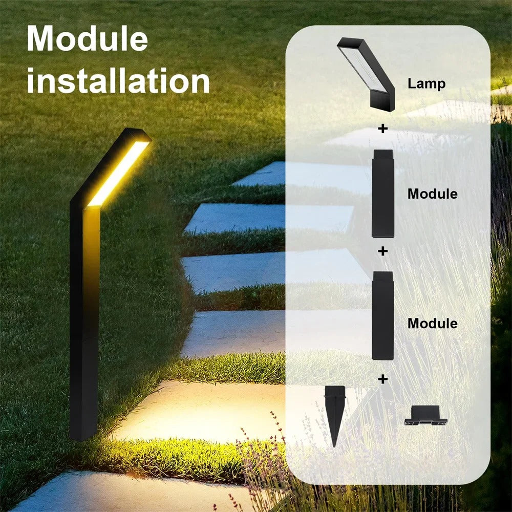 Willow Solar Pathway Lights - close-up detail