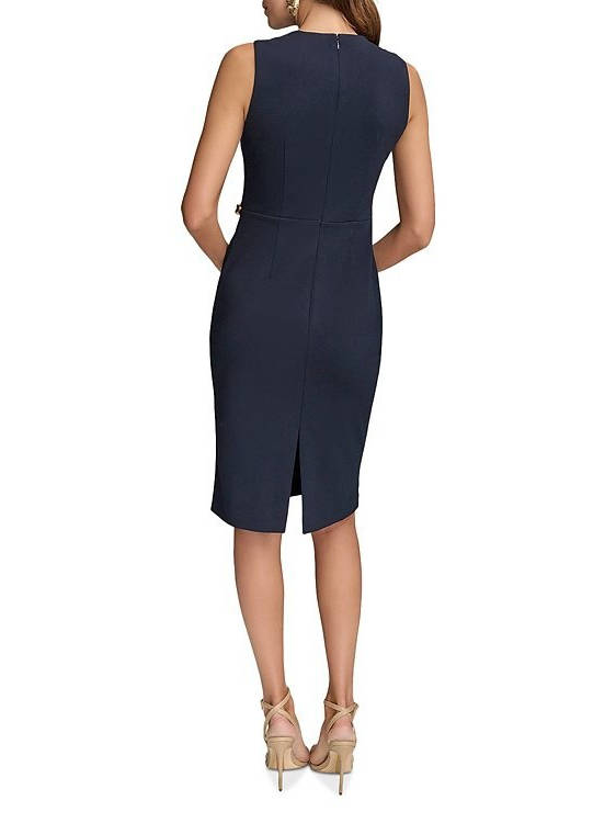 Dahlia Women's Pleated Dress - close-up detail