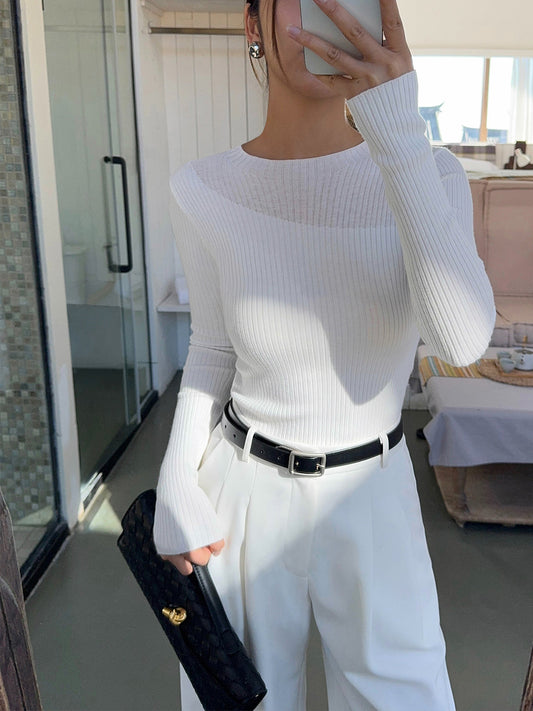 Nell Women's Asymmetric Top - styled view