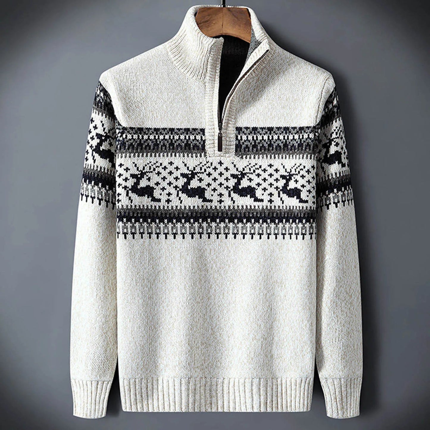 Wilder Men's Sweater - fabric and finish detail