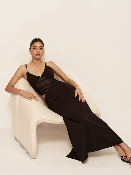 Esme Women's Asymmetric Dress - styled view