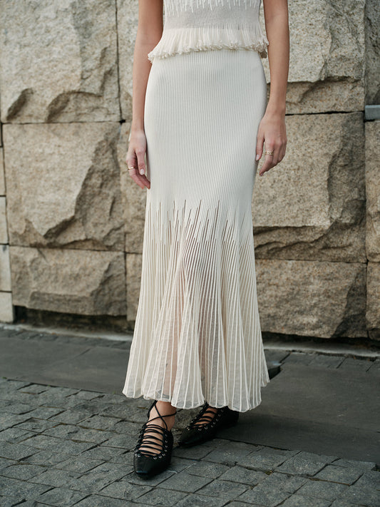 Wren Women's Pleated Skirt - styled view