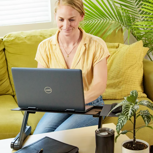 Isle Adjustable Adjustable Laptop Stand - styled view
