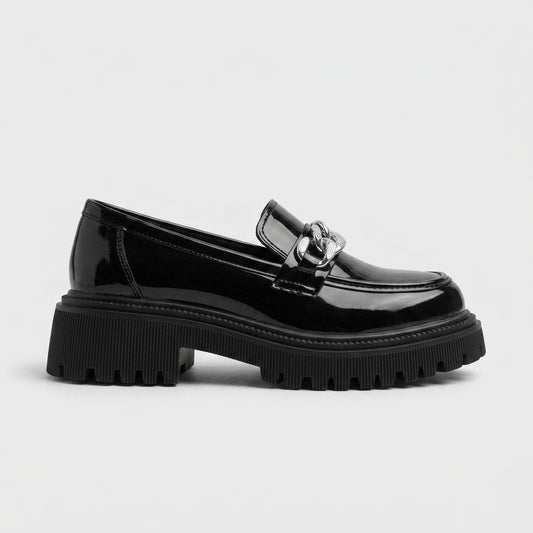 Eloise Women's Platform Loafers - styled view