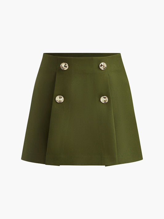 Nell Women's Pleated Skirt - styled view