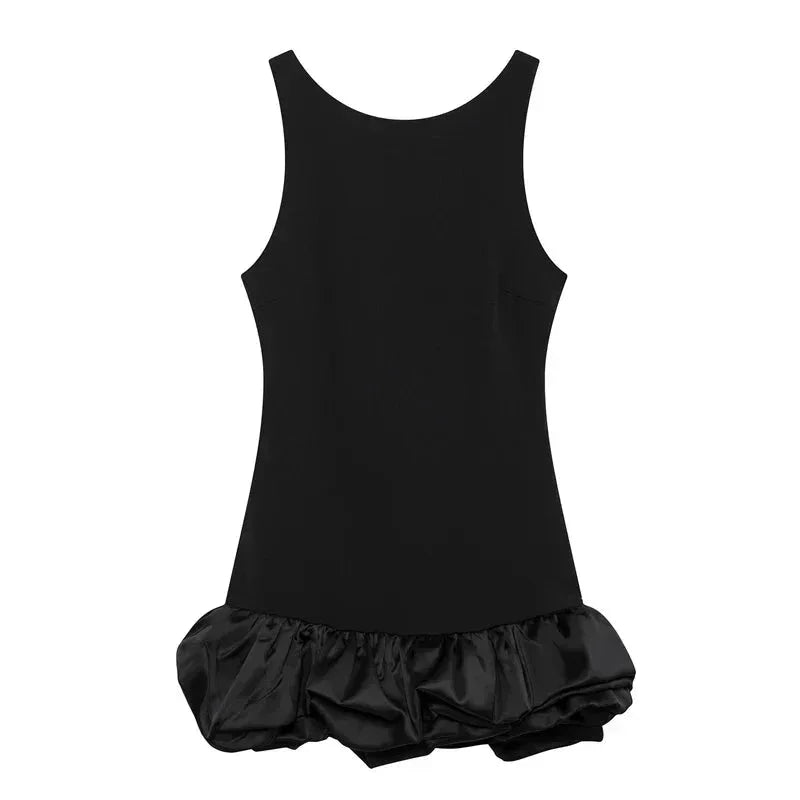Zadie Women's Ruffled Mini Dress - flat lay