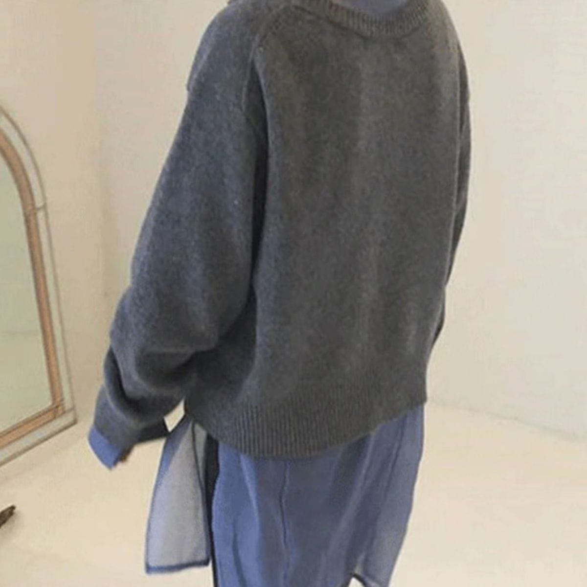 Perla Women's Oversized Cardigan - shown in use