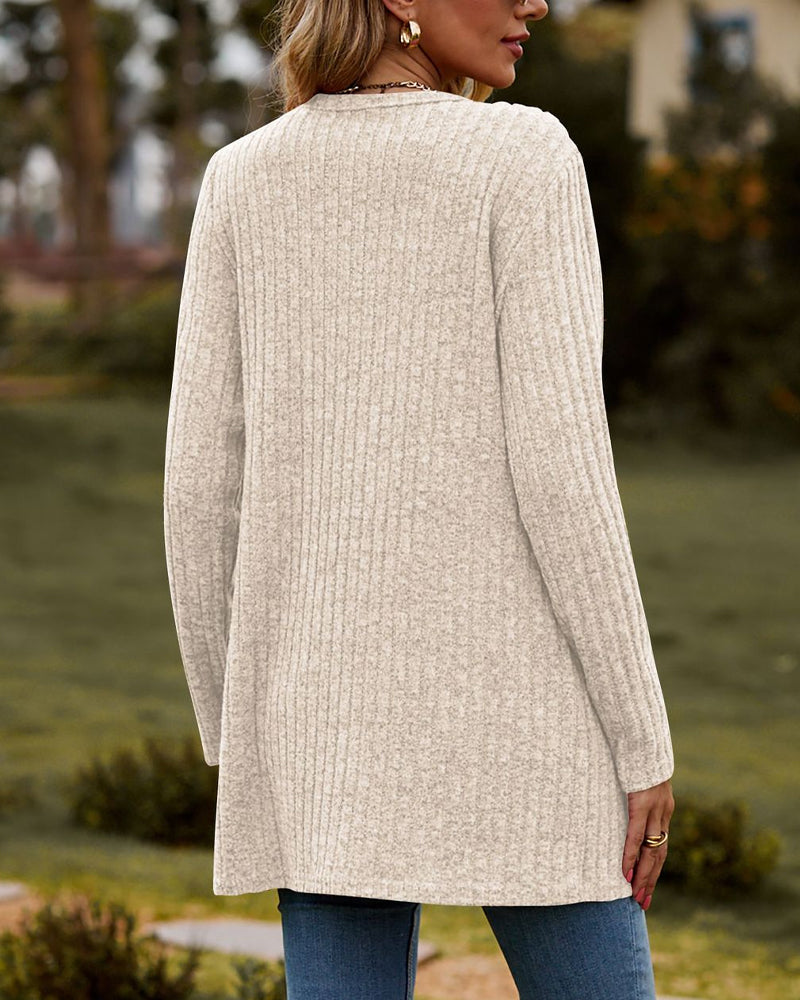 Saskia Women's Cardigan - fabric and finish detail