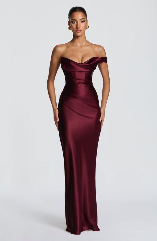Alba Women's Asymmetric Maxi Dress - styled view