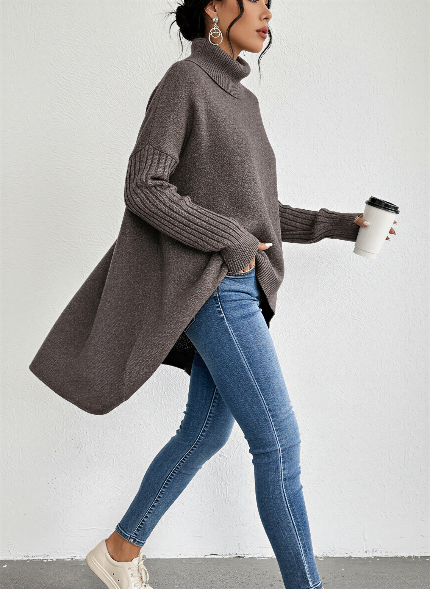 Elise Women's Sweater - flat lay