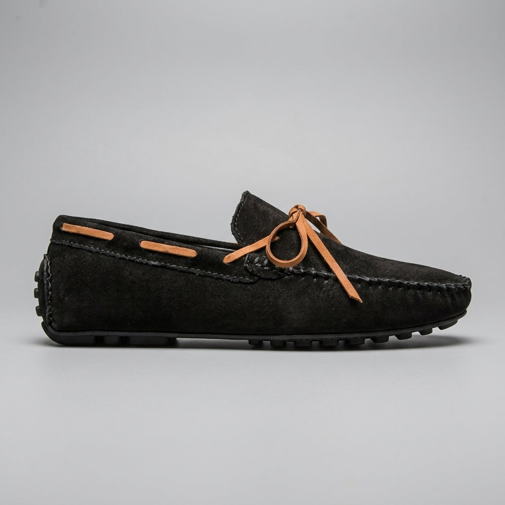 Hollis Men's Suede Loafers - flat lay