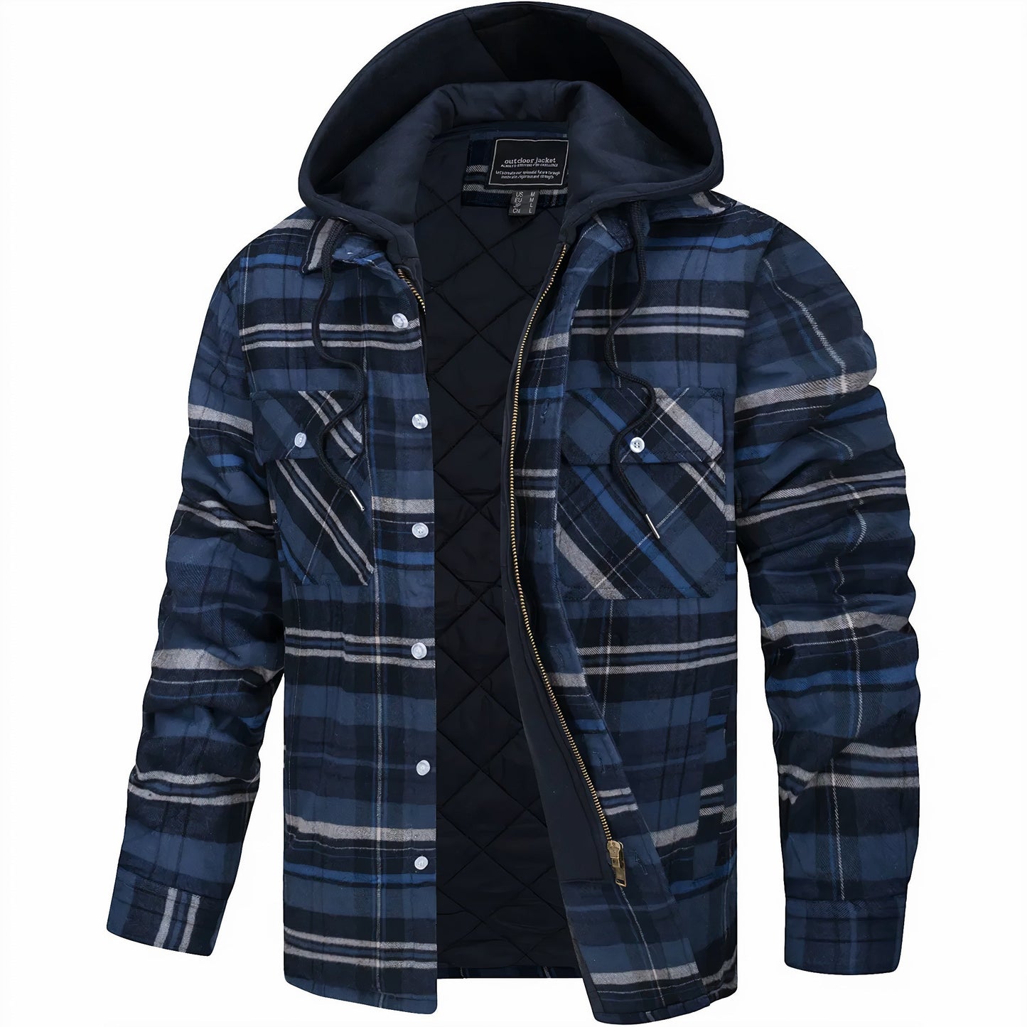 Kester Men's Plaid Jacket - close-up detail