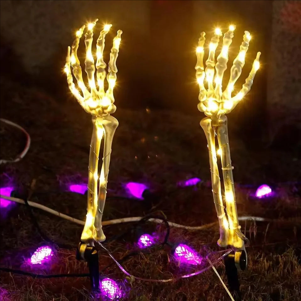 Slate Solar Lights - shown in use