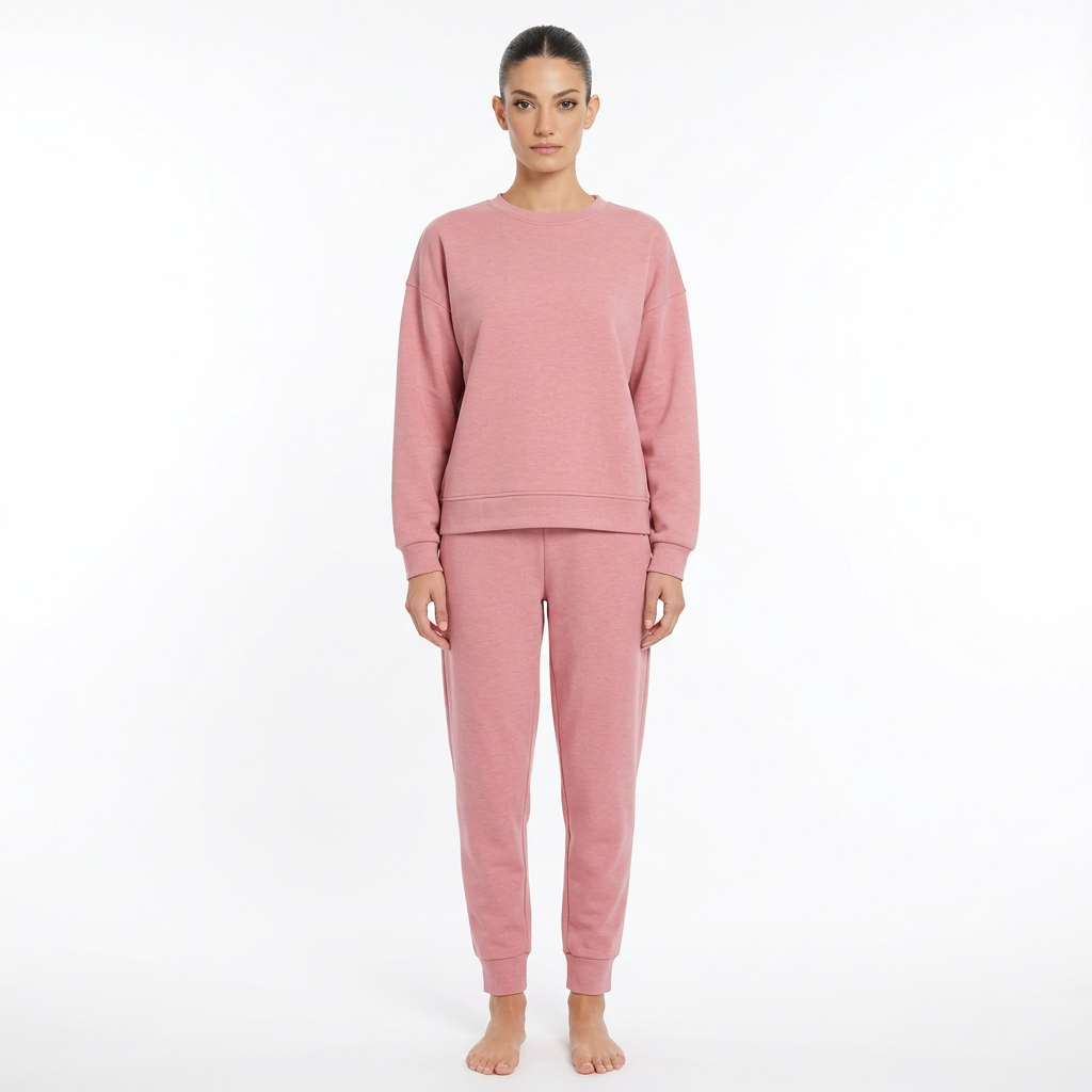 Ensemble jogger scuba femme Zia | Pull demi-zip, maille premium